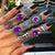 Royal Purple Promises Bohemian Ring Set