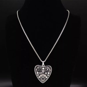 Unisex Lucipurr Planchette Necklace - Stainless Steele