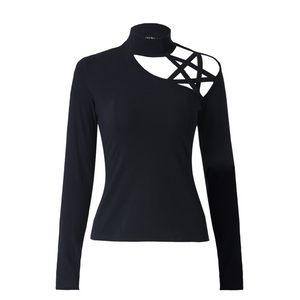 Witchy Shoulder Pentagram Top