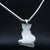 Unisex Astrology Tattooed Sphinx Cat Necklace - Stainless Steele