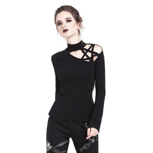 Witchy Shoulder Pentagram Top