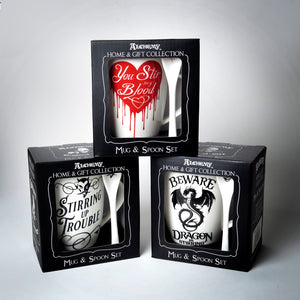 You Stir My Blood Coffee/ Tea Cup Mug and Spoon Set