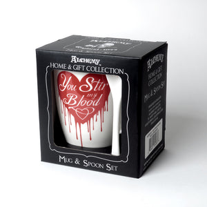 You Stir My Blood Coffee/ Tea Cup Mug and Spoon Set