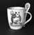 Hellhound Coffee/ Tea Cup Mug and Spoon Set