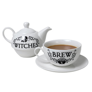 Skull & Cauldron Witches Brew Tea for one Set