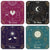 Fortune Teller's Mystical Tarot Card Coaster Set