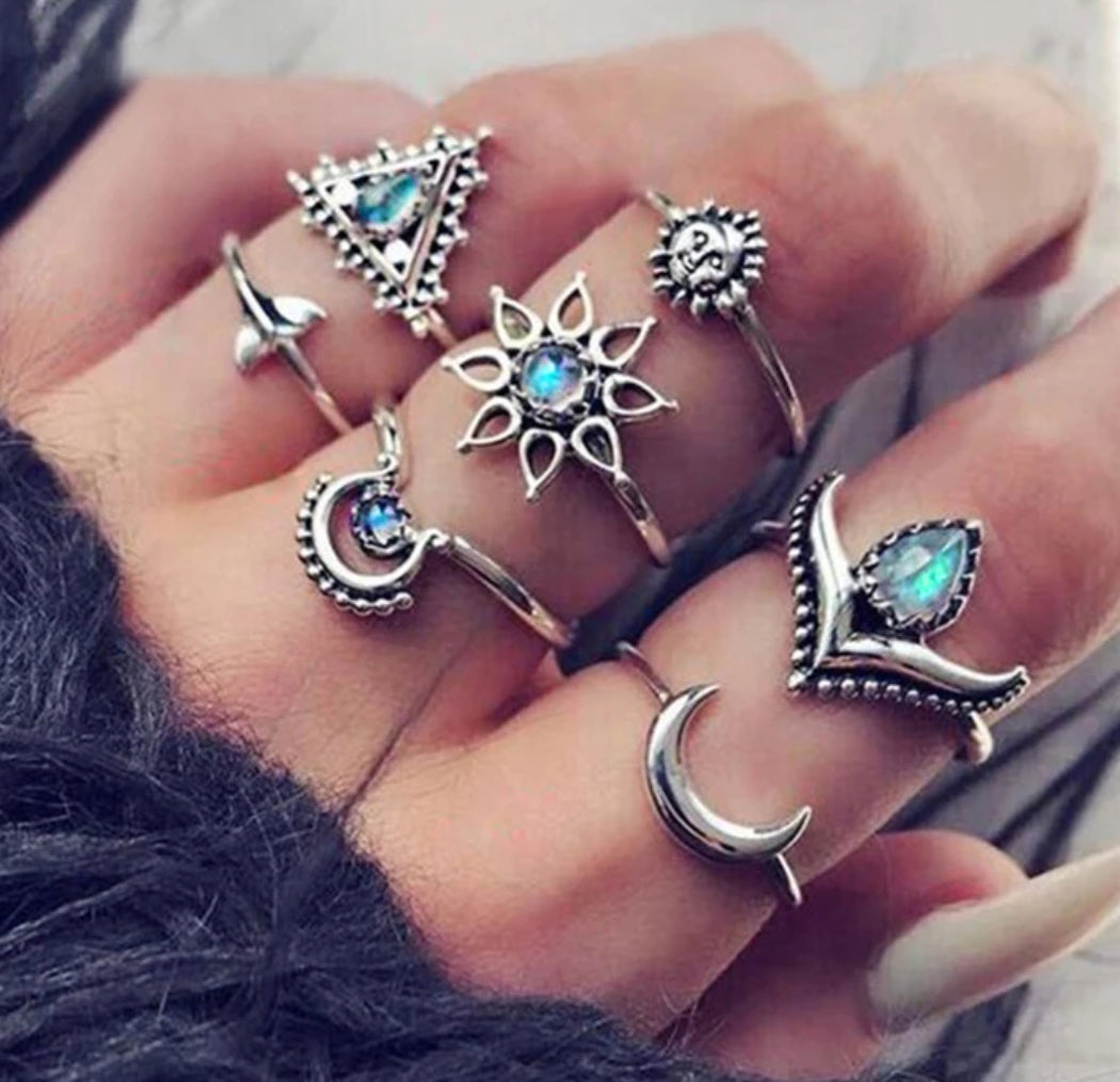 Bohemian clearance ring sets