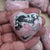 Rhodanite Heart Shaped Palm Stone