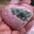 Rhodanite Heart Shaped Palm Stone