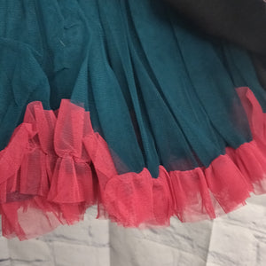 Turquoise and Pink Lolita Harajuku Tutu Skirt - Burleska