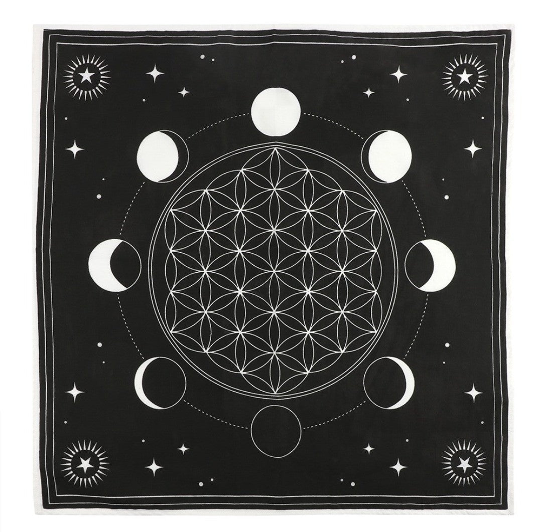 Moon Phase Altar Cloth 27x27"