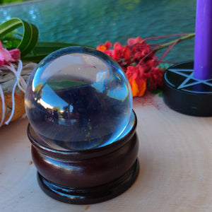 Small Crystal Ball With Base