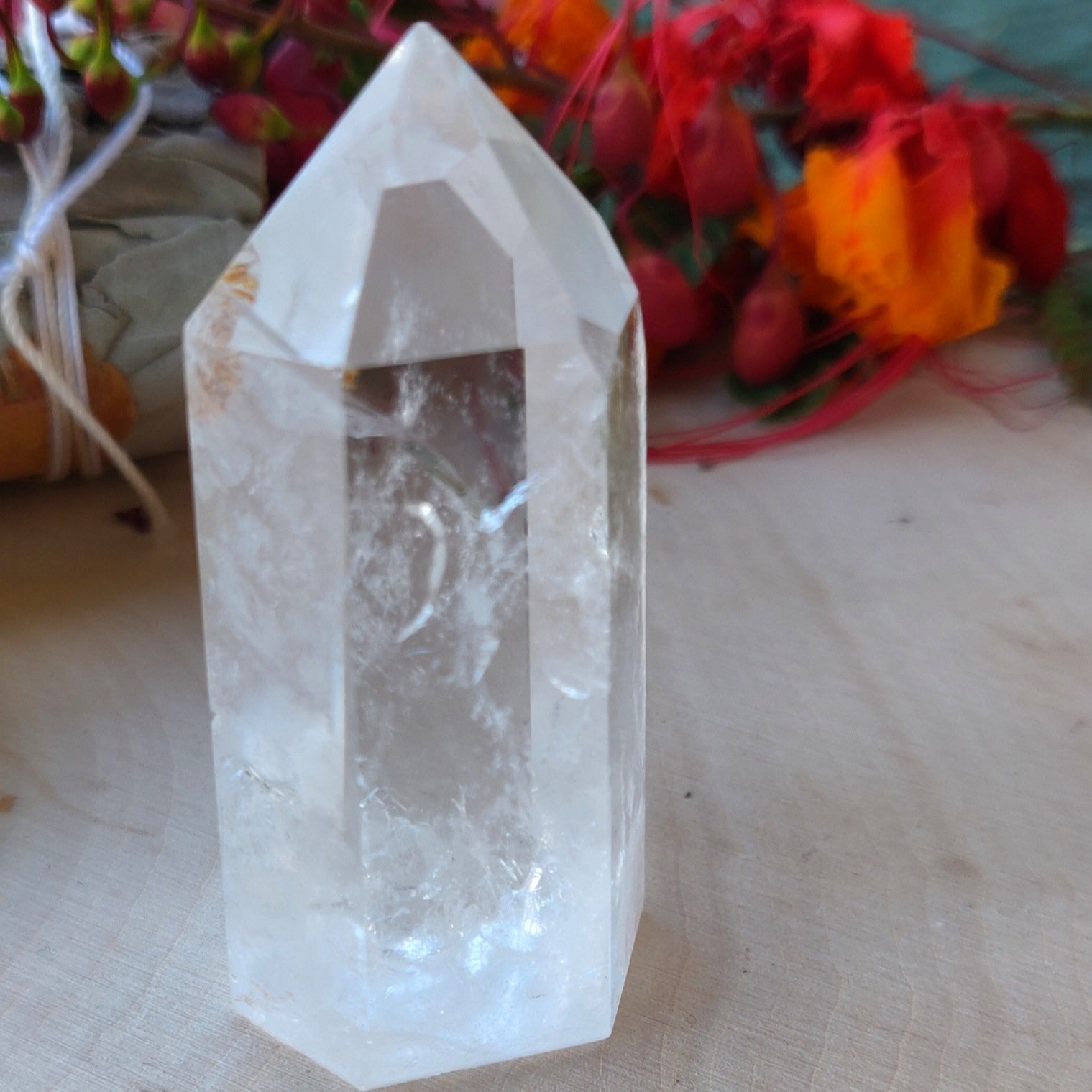 Clear Quartz Crystal Tower Obalisk