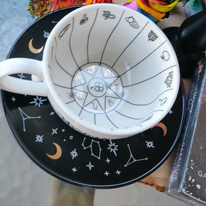 Fortune Tellers Reading Tea Leaves Teacup