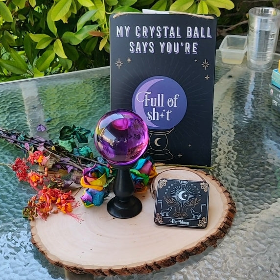 Crystal Ball Witch Large Gift Bag • Gift Packaging • KushKards