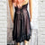 Blacklist Lip Service Black Lace and Blush Pink Satin Dress (XL) - PreLoved Apparel