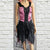 Lip Service Pink & Black Satin Corset Dress (XL) - PreLoved Apparel