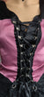 Lip Service Pink & Black Satin Corset Dress (XL) - PreLoved Apparel