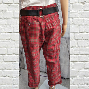 Lip Service Red Plaid Capri Pants (Size-34) - PreLoved Apparel