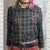 Lip Service Green Plaid Stud Jacket (L) - PreLoved Apparel