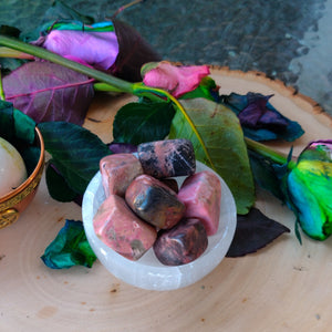 Rhodonite Square Tumbled Crystal