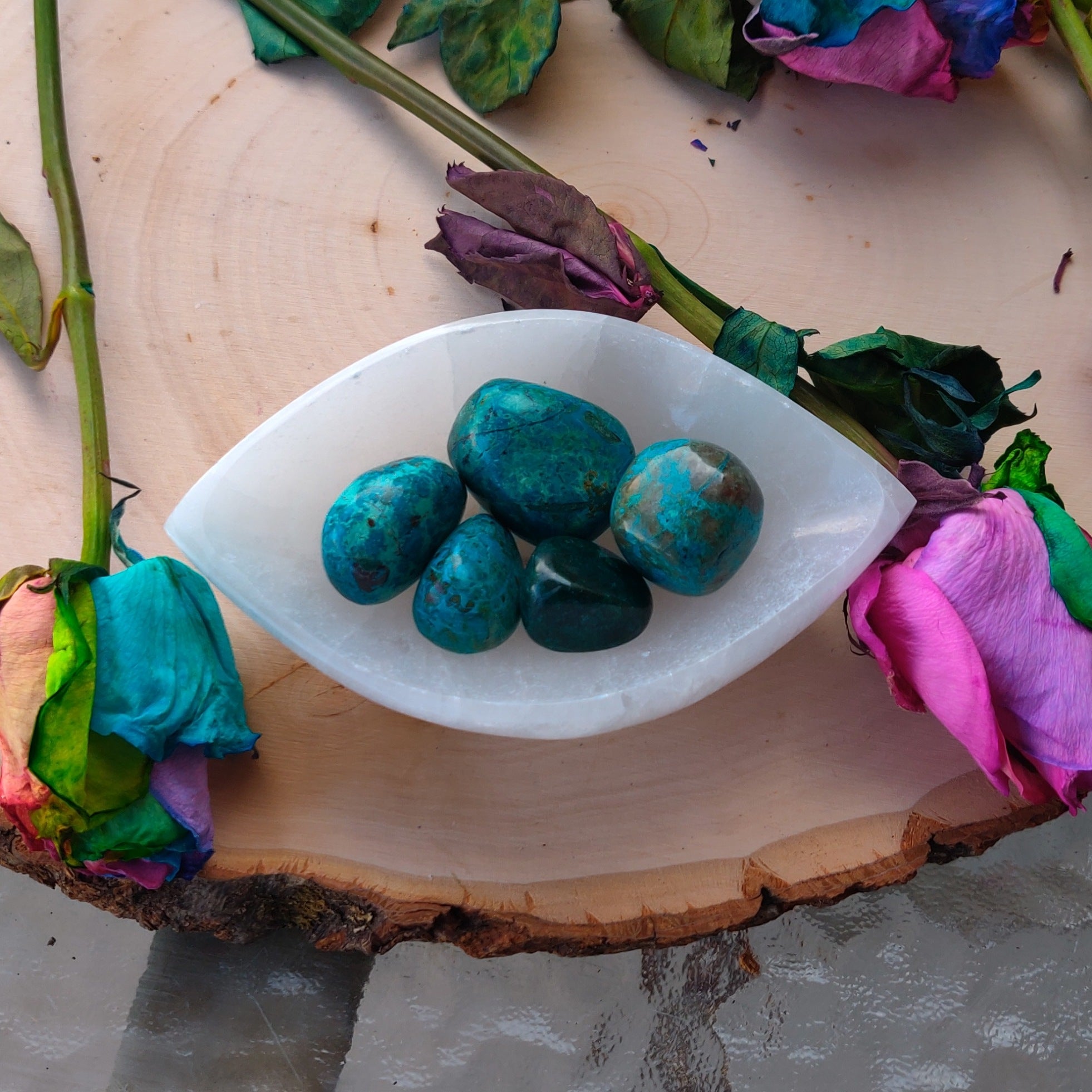 Chrysocolla Tumbled Crystal