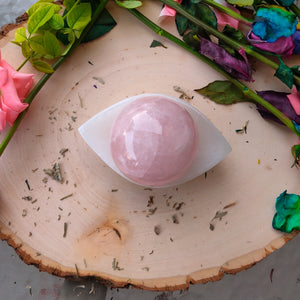 Rose Quartz Sphere Orb