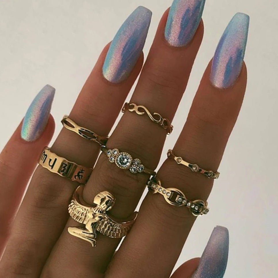 The Goddess Isis Bohemian Fashion Ring Set