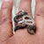 Intertwined Serpents Ring Set