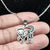 Prancing Dia de los Muertos Cat Necklace - Stainless Steele