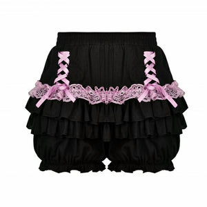 Pink & Black Lantern Shorts  -  Dark in Love