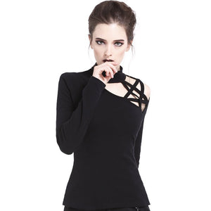 Witchy Shoulder Pentagram Top