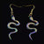 Multicolor Snake Earrings